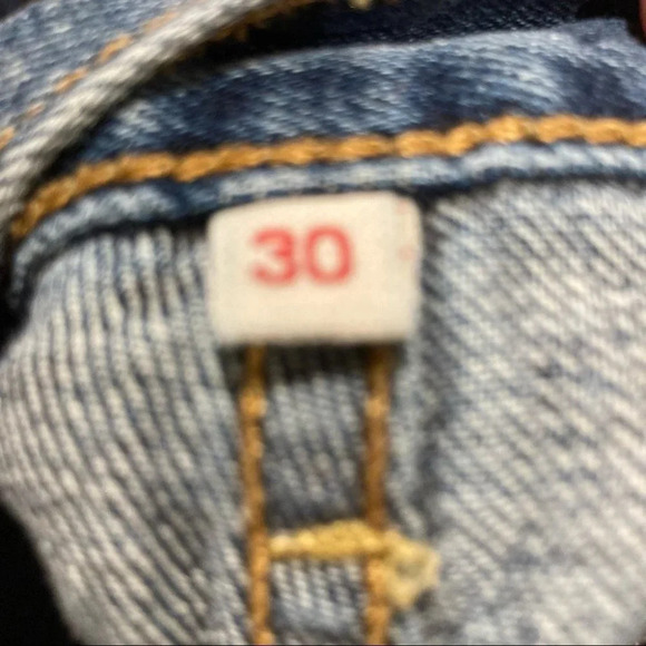 LEVI’S Sz 30 Emoji Jeans Denim Mini  Skirt - Picture 8 of 8